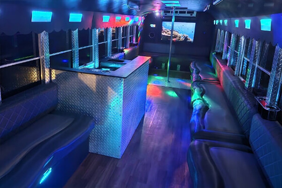 party bus with dancing floor