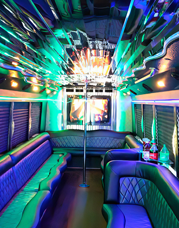 party bus interior